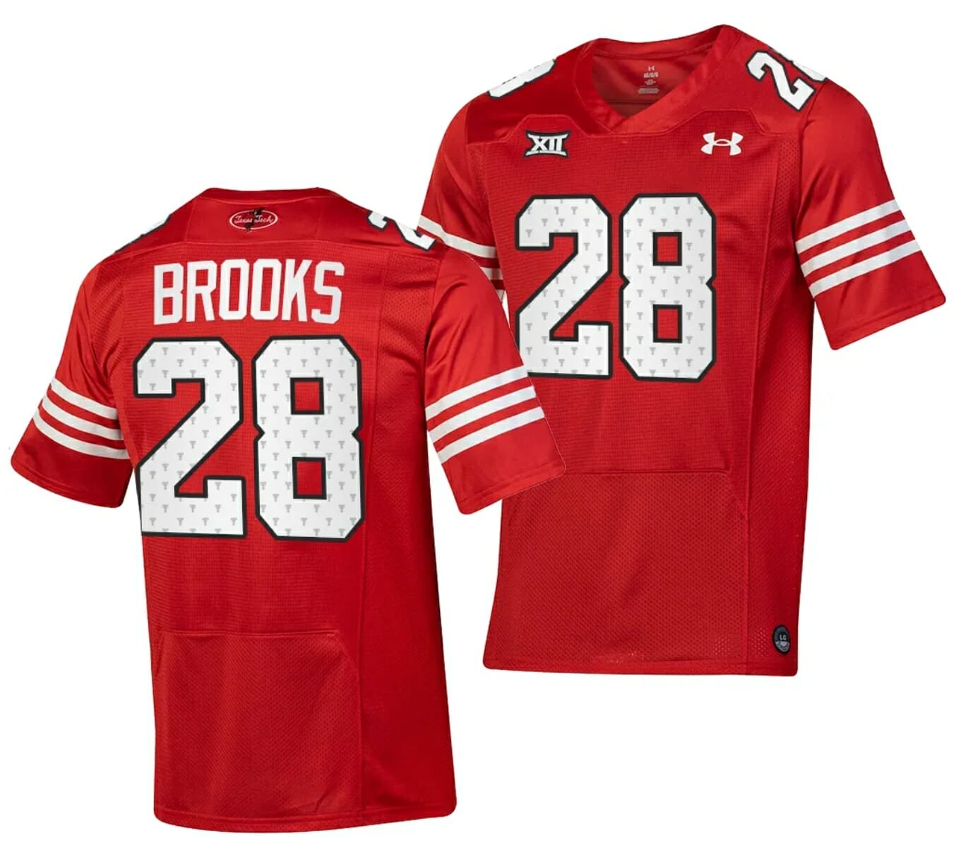 Hot] Buy New Tahj Brooks Jersey #28 Texas Tech Throwback Red