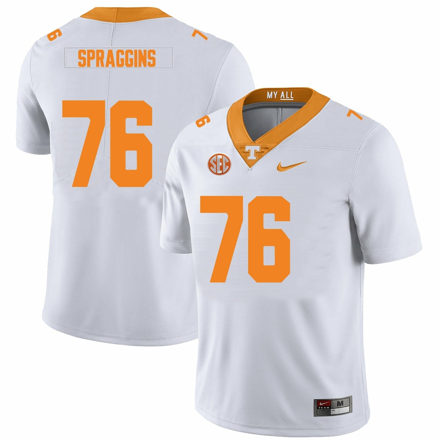 Men's Nike Tennessee Orange Volunteers Football Custom Game Jersey