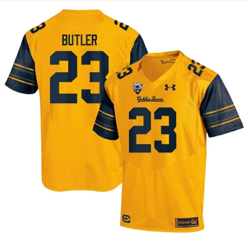 Youth Under Armour #5 Gold Cal Bears Replica Basketball Jersey