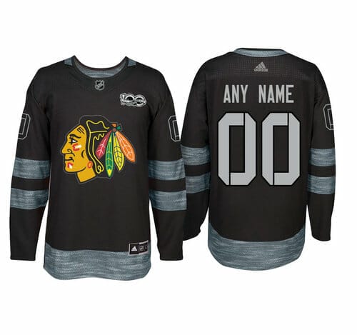 Custom Chicago Blackhawks Hockey Jersey Name and Number 2022 Reverse Retro Red Black