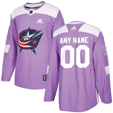 Custom Columbus Blue Jackets Hockey Jersey Name and Number 2020-21 Red Alternate Player NHL