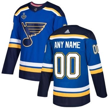 Special designed patch being worn by the St. Louis Blues during