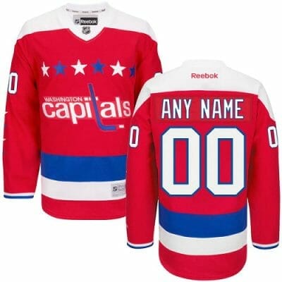 NHL Washington Capitals Custom Name Number Red 2022 Home Jersey T-Shirt