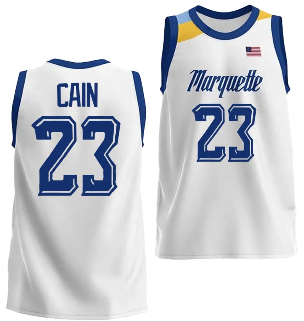 Custom College Basketball Jerseys Marquette Golden Eagles Jersey Name and Number NIL Pick-A-Player Black